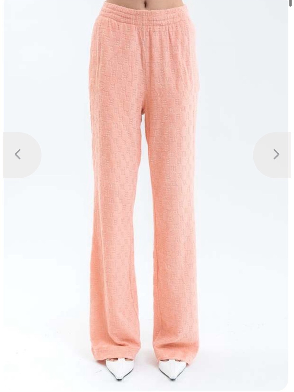 Misbhv Wide-Leg Peach Track Pants - Size Small Retail 299